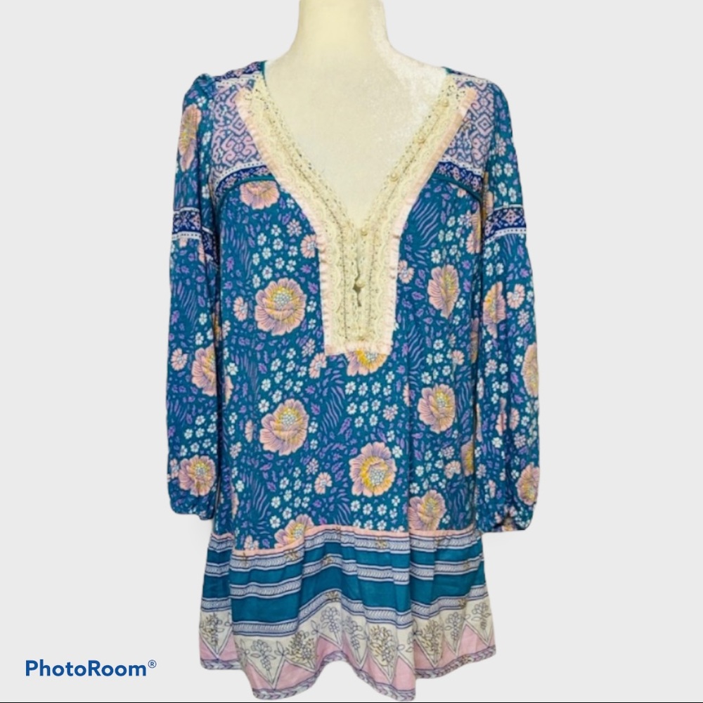FREE PEOPLE | colorful boho tunic